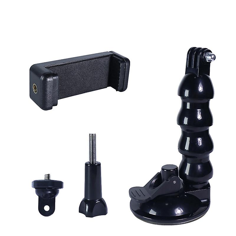 Windshield suction mount for car with flexible 16cm bracket