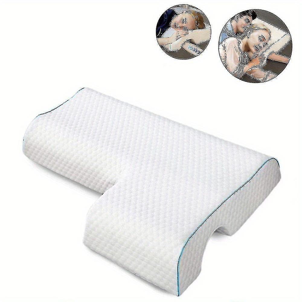 1 pz Cuscino Coccola Arcuata Con Memory Foam A Rimbalzo Lento Per Coppie - Cuscino Mano Anti-pressione Per