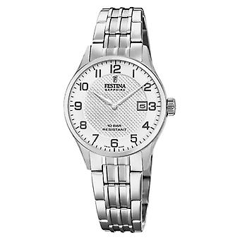 Festina swiss made Women's Analog Quartz Watch with Stainless Steel Bracelet F20006/1