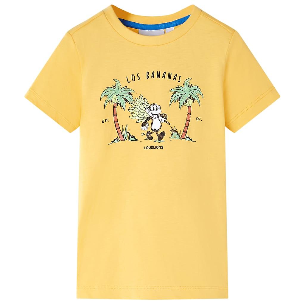 Kinder-T-Shirt Helles Ocker 92, SKU: 11684