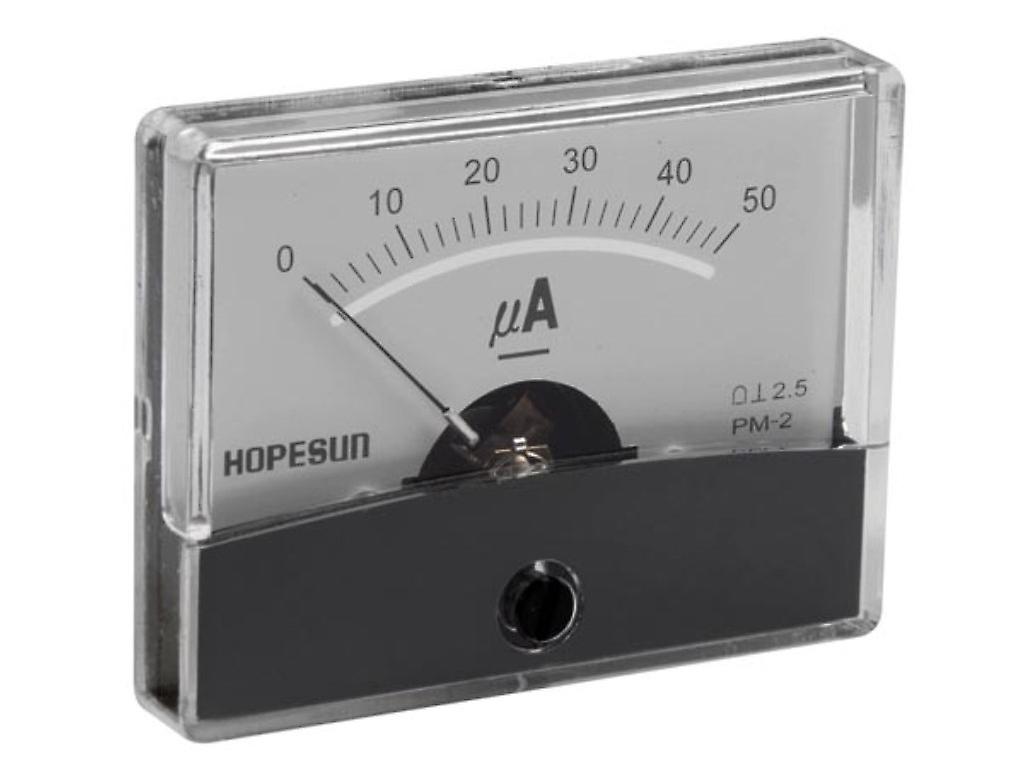Analog Power Panel Meter 50ΜA Dc / 60 X 47Mm