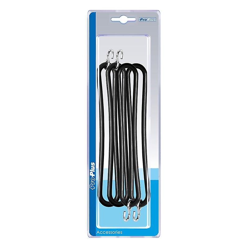 Rubber bracket 200mm with S-hook 4 pieces in blister