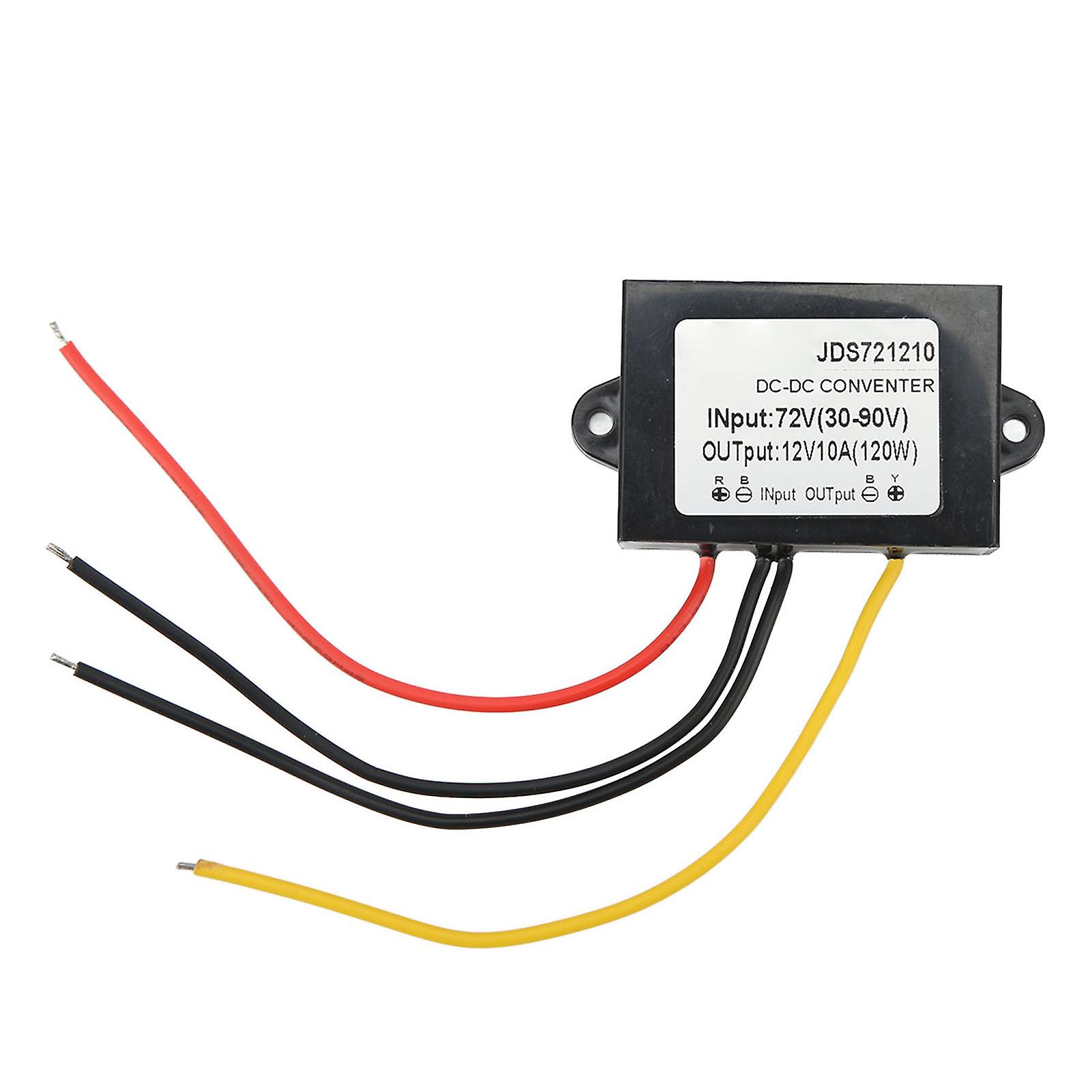 Buck Converter IP67 Waterproof DC 72V to DC 12V 10A Voltage Converter Module for Vehicle 