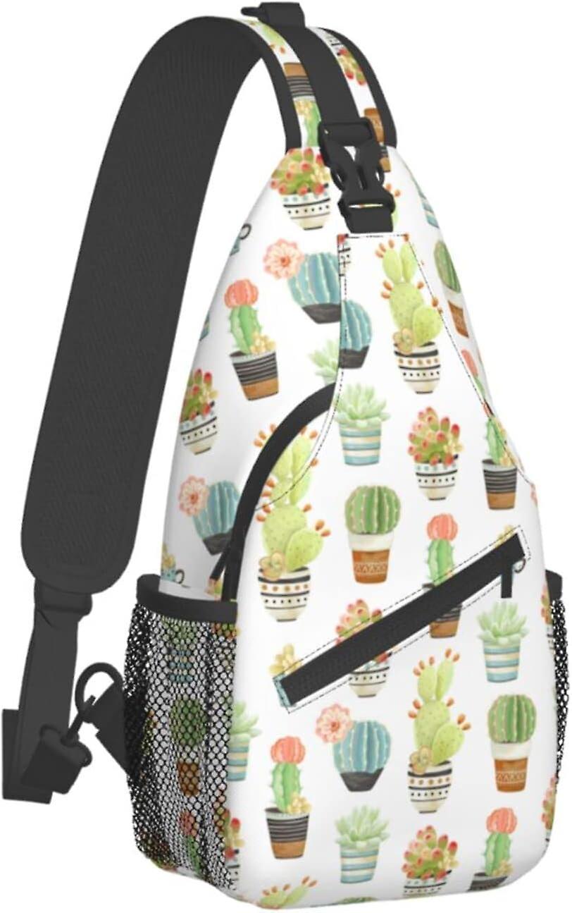 AF00927 الصبار زهرة الصبار عصاري في الهواء الطلق حقيبة الكتف كروسبودي السفر حبال على ظهره حقيبة الصدر للمشي لمسافات طويلة الكتف Daypack