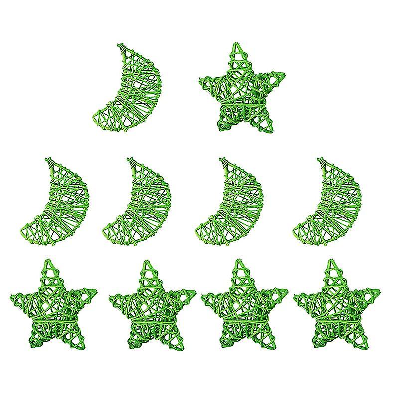 10pcs Rattan Moon