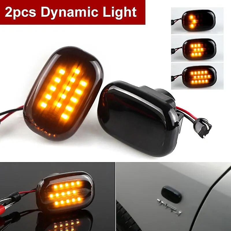 2pcs For Toyota Liteace/townace Cr4/kr4/sr4 (10/96-07/07) Dynamic Led Side Marker Flowing Turn Signal Light Panel Lamp