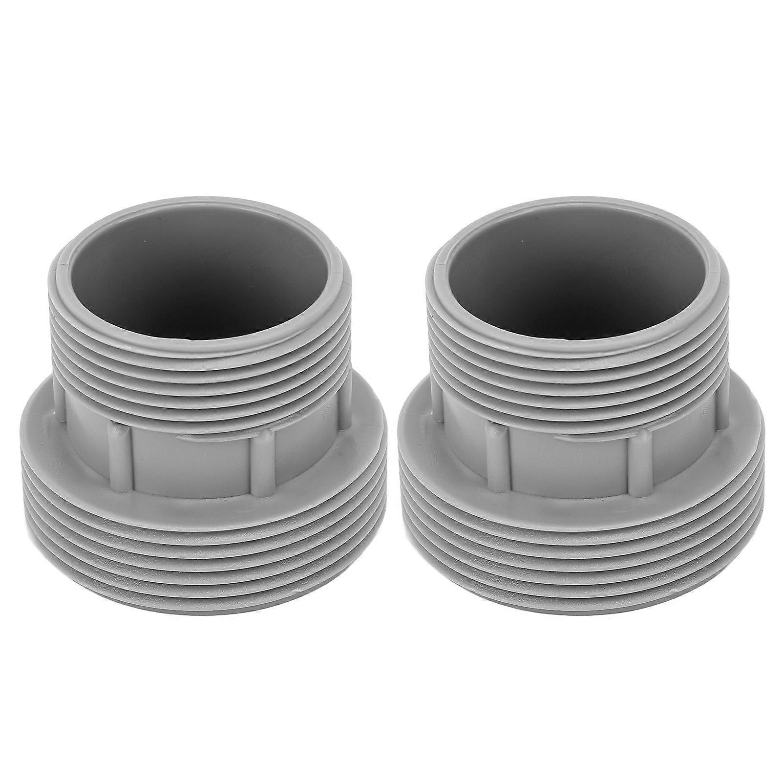 2PCS Pool Hose Conversion Adapter Plastic Universal Pool Filter Pump Hose Adapter with Connector Gaskets for Intex 4560 for 58254