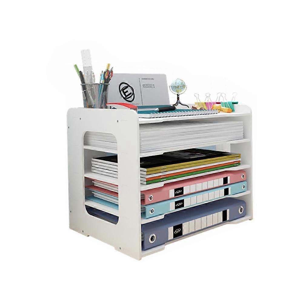 Office Paper Organiser for Desk Desktop File Holder Desk Letter Tray and A4 Paper Holder Document Storage for Home Office School