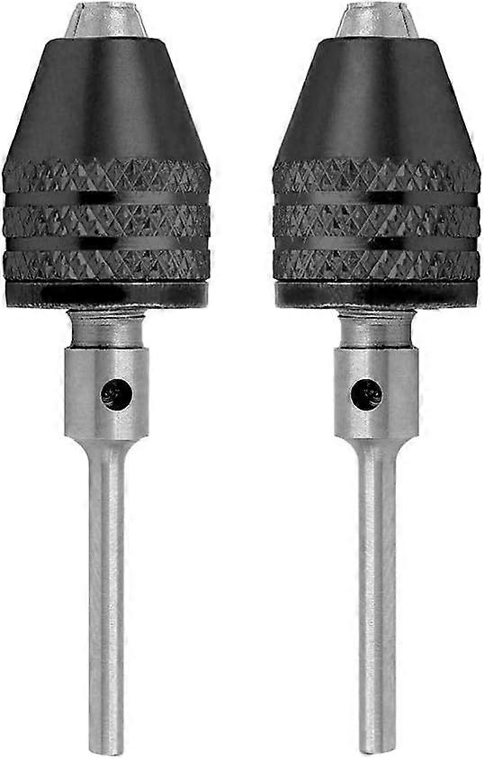 2PCS 3mm Round Shank Mini Electric Drill Chuck Adapter Keyless Quick Change Chuck For Dremel Rotary Tool Capacity (0.3-3.6m)