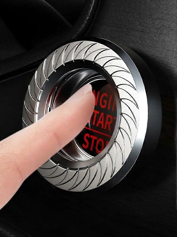 Car Interior Modification One~button Start Button Rotate Knob Metal Ignition Switch Ring Protective Cover Car Styling Decor ST1M942