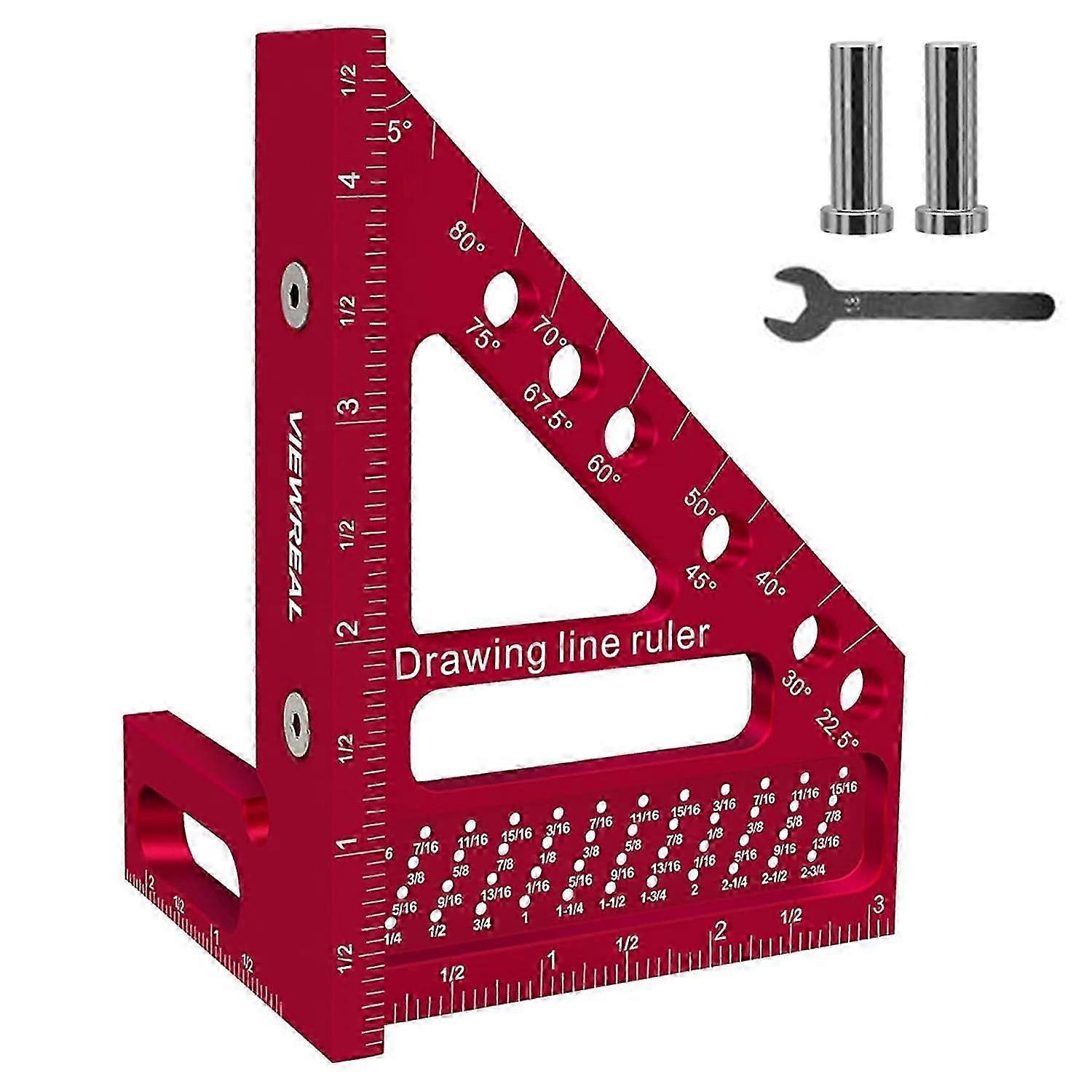Carpenter Square Woodworking Tools | Angle Measuring Ruler | T Square Multi