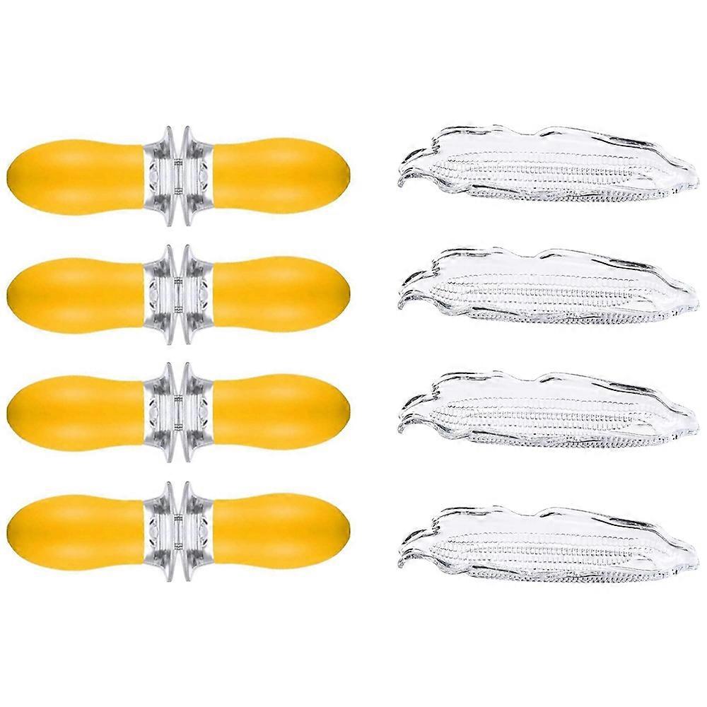 Corn Barbecue Set Cob Holder Sets Corn on the Cob Holders Corn Picks Perfect for Home Cooking and BBQ