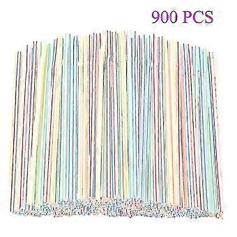 900pcs Plastic Disposable Straws For Parties/bar/beverage...