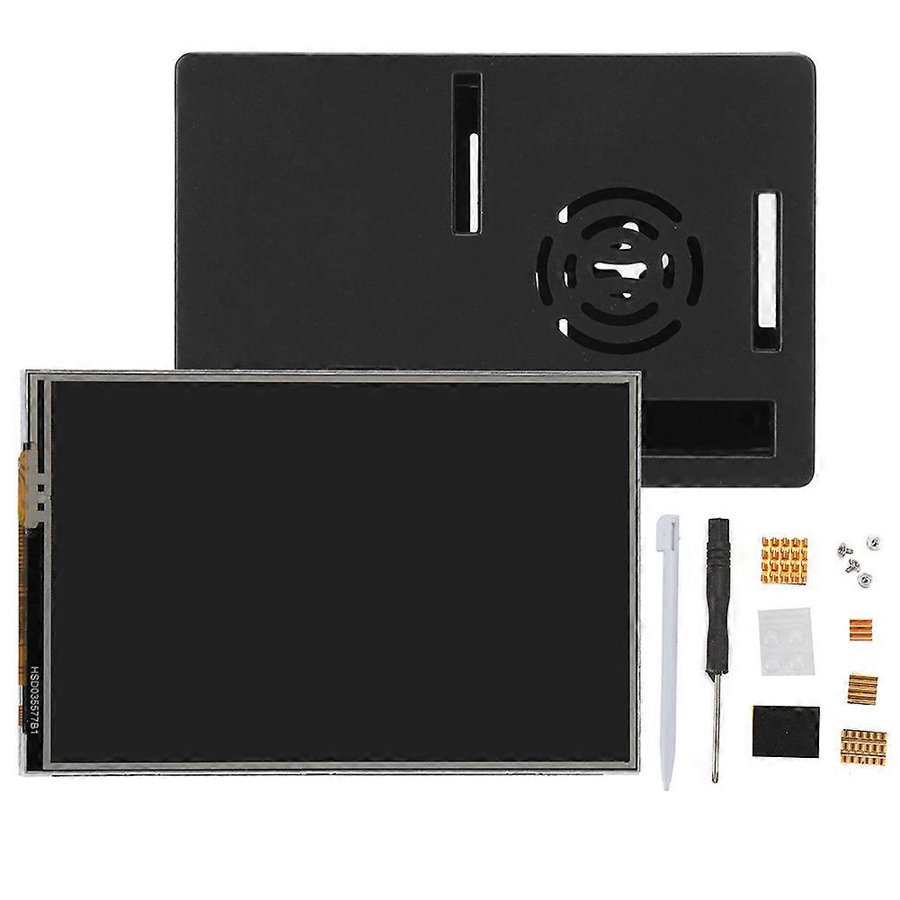 For Raspberry Pi 4B Set ABS Case Protective Shell 3.5in Display Heat Sink Screwdriver