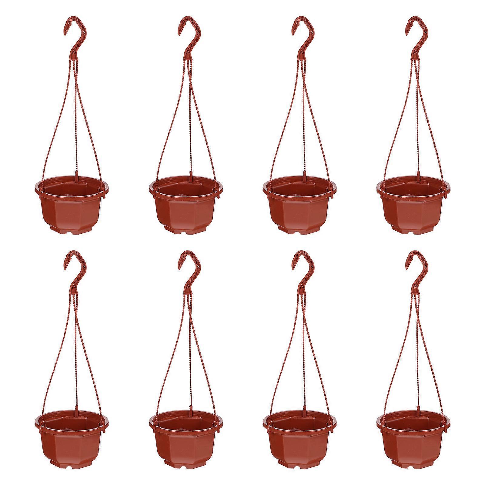 8Pcs 교수형 화분 브래킷식물 화분 펜던트 매달린 화분