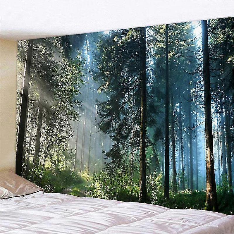3d Forest Scenery Tapestry Wall Hanging Mat Carpet Home Decor Bedspread