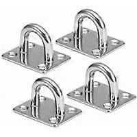 M8 Heavy Duty Pad Eye Plate, piastra oblunga in acciaio inossidabile 304, anello a clip a forma di U Hook Loop per vela Ombra Marine Hardware, soffitt