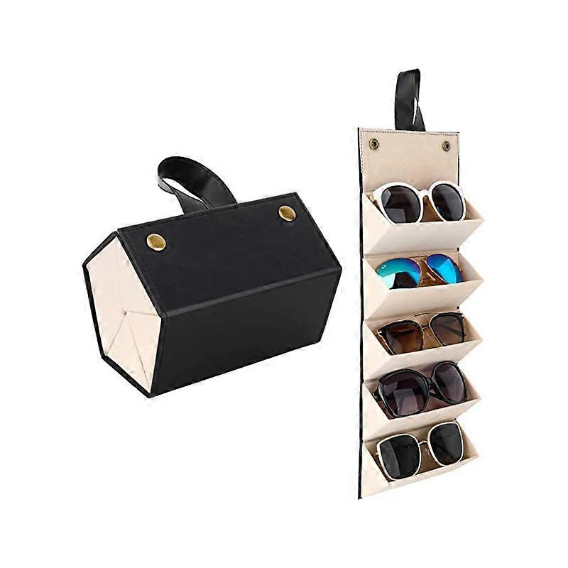 Glasses Case Travel Sunglasses Organizer Multiple Slots Hanging