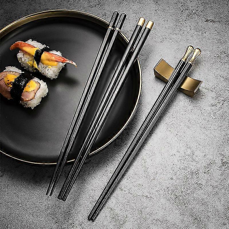 Chopsticks 5 Pairs For Eating Reusable Cooking Chopsticks Set Non-slip Design Chopsticks Kitchen Ns2