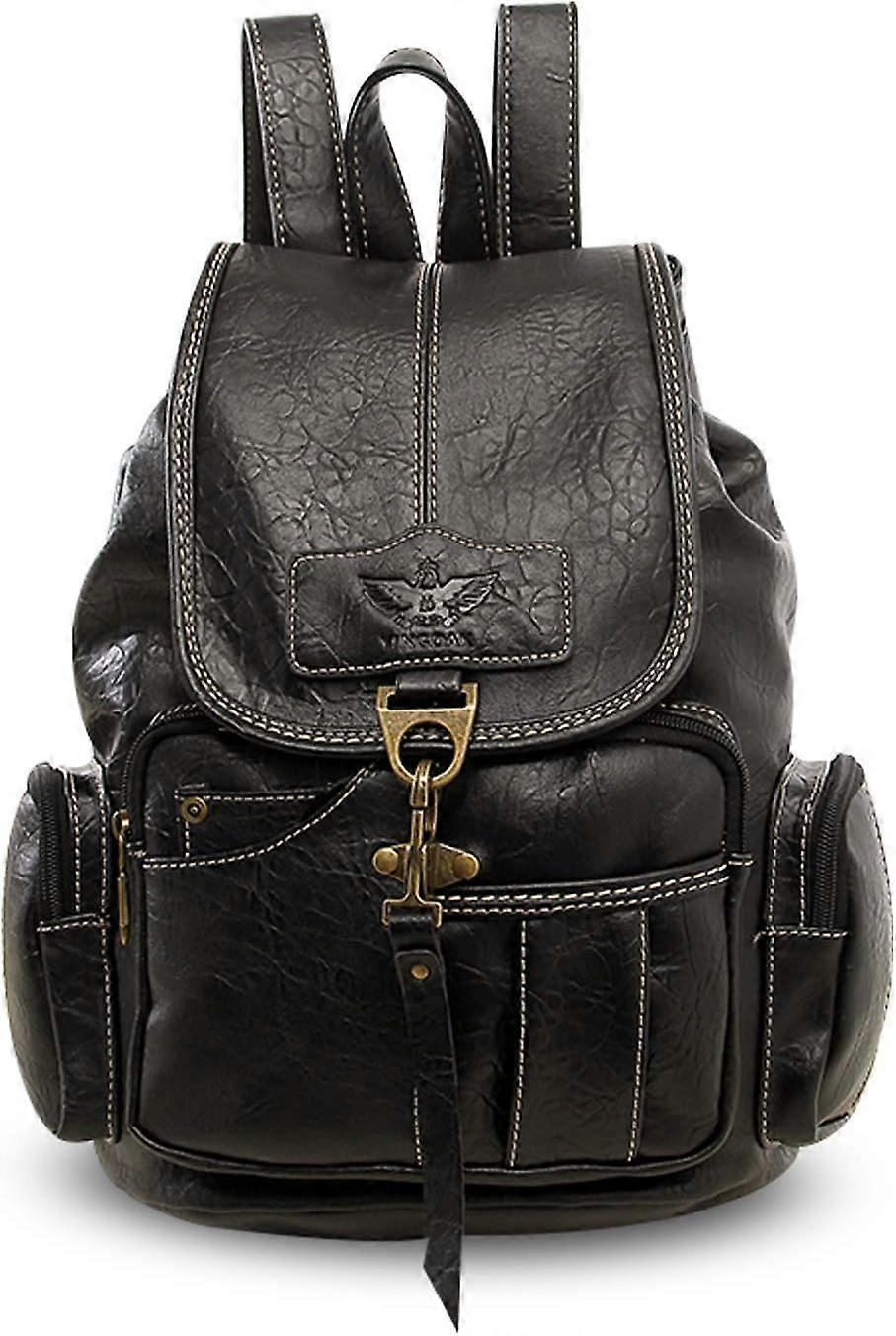 Sac à Dos Femme 2 En 1 Cuir PU - Compartiment Ordinateur 15,6 Pouces, Idéal Voyage, Travail Ou études