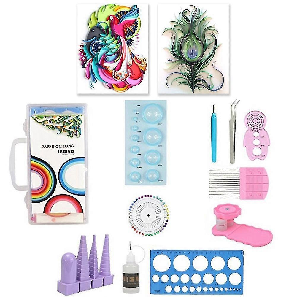 11pcs Paper Quilling Tool Diy Kit Papercraft Work Board Paper Craft Diy Tool