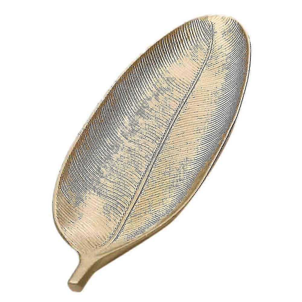 Nordic Storage Organizer Tray,gold Leaf Shape For Table Decoration,s