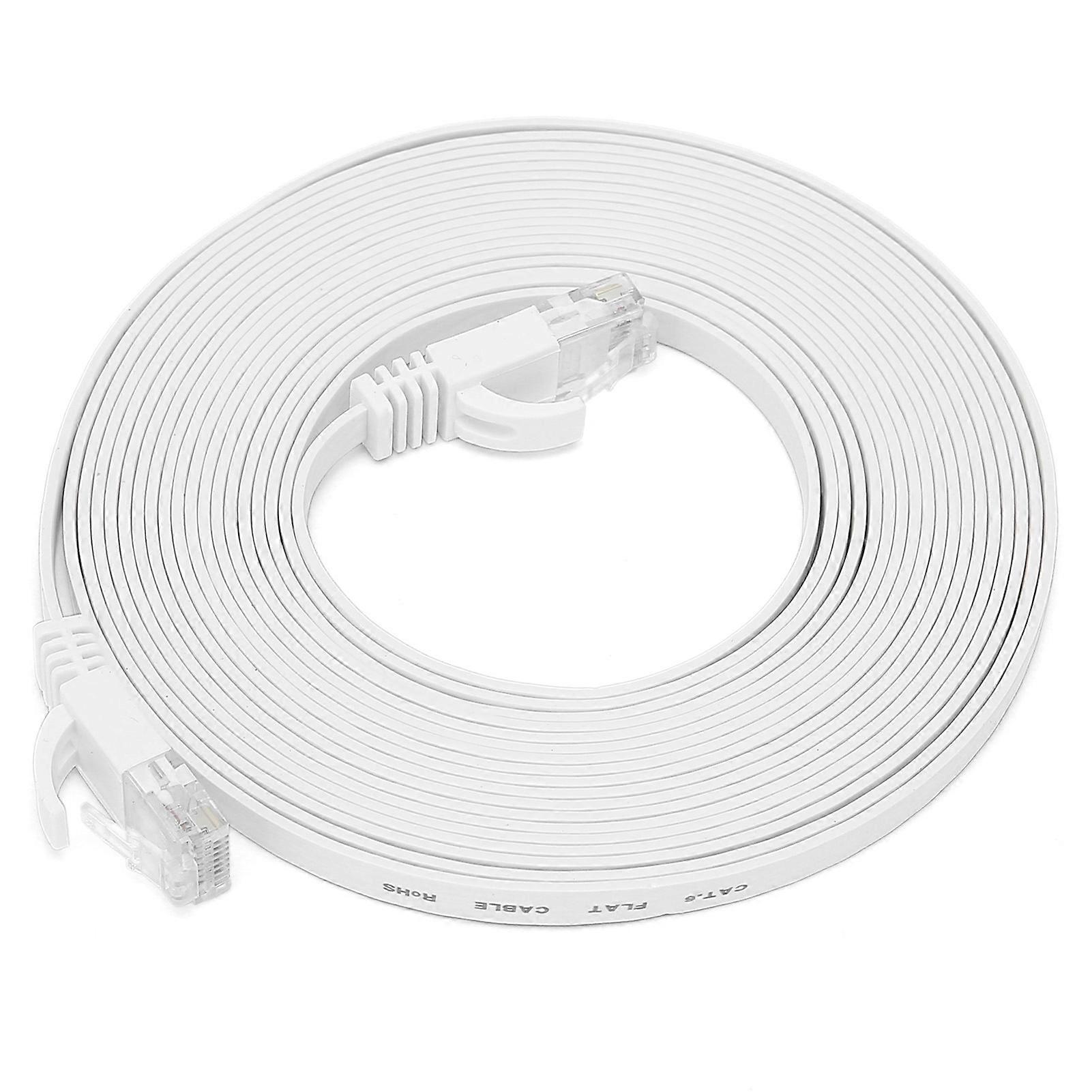 Ethernet Cable CAT6 Gigabit 8?Core Twisted Pair Network Jumper Flat Copper Wire Supplies5 Meter