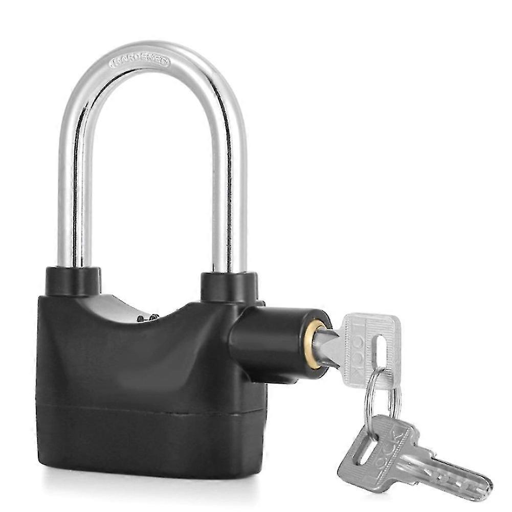 Alarm Lock, Universal Security Anti-Theft Padlock 110Db Waterproof Siren Alarm Lock Keyed Padlock f