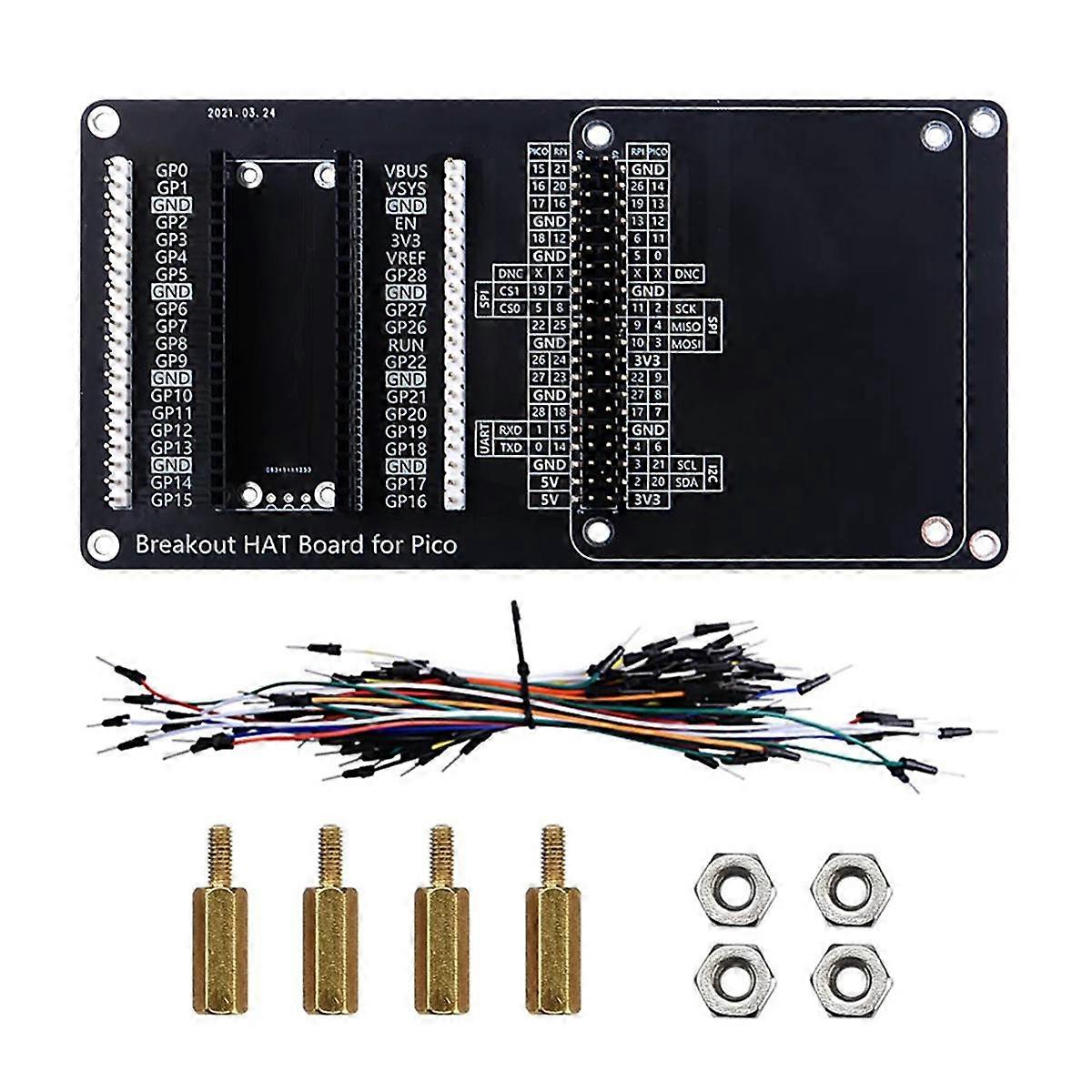Expansion Board Module Kit for PICO W GPIO Expansion Board 4 Way Smart Relay IO Sensor Debugging Module Kit