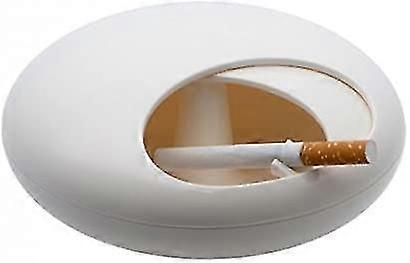 Pebble Ashtray With Lid(white) [jkw]