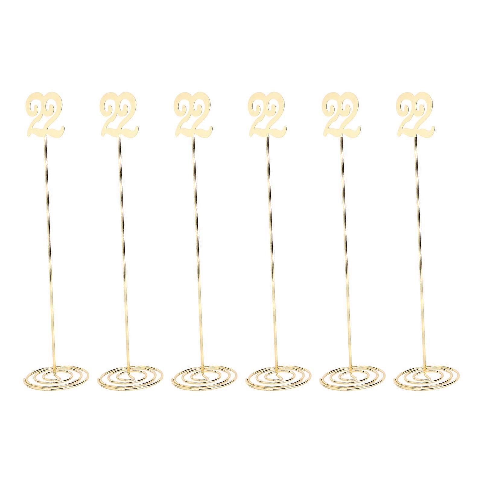 6pcs Card Table Stand Holder Stable Metal Table Number Clip Stand for Note Menu Photo Wedding Party Figure 22