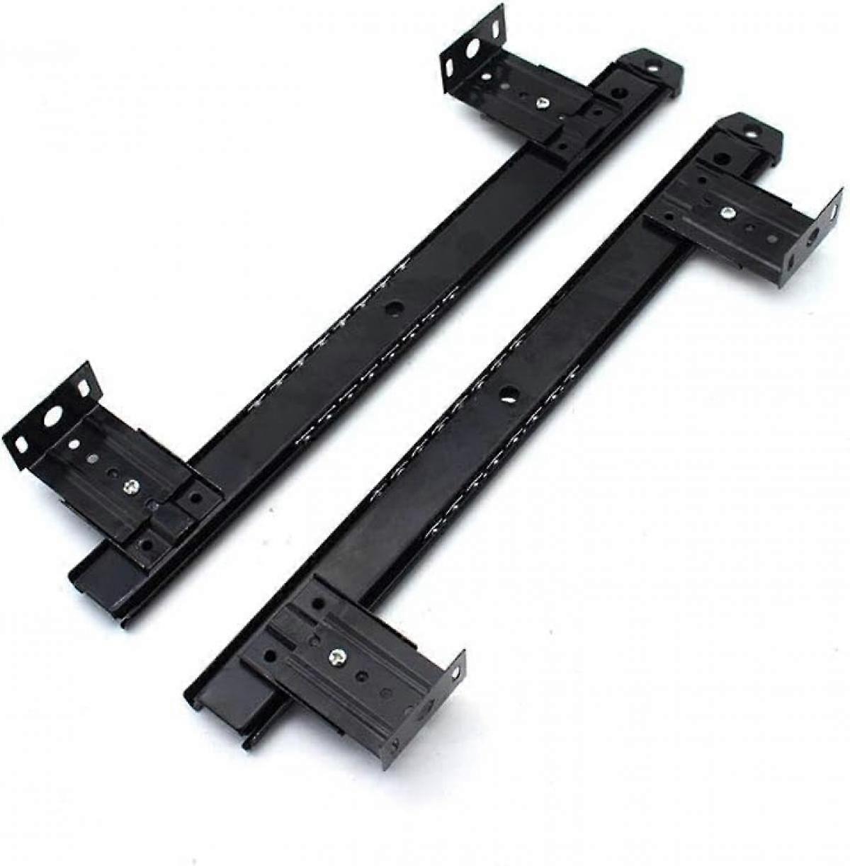 Pair Adjustable Under Desk Keyboard Slides for Computer (Black)