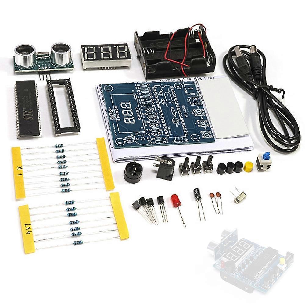 Distance Measuring Loose Parts Distance Measuring Instrument Based On 51 Microcontroller Designed Reversing Radars Alarm DIY Electronic Soldering Kit