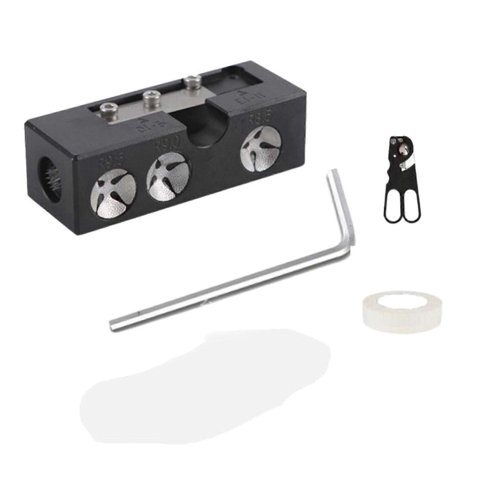 כלי תיקון קצה רמז בריכה נייד מבער ביליארד Cue מטחנת קצה שחור