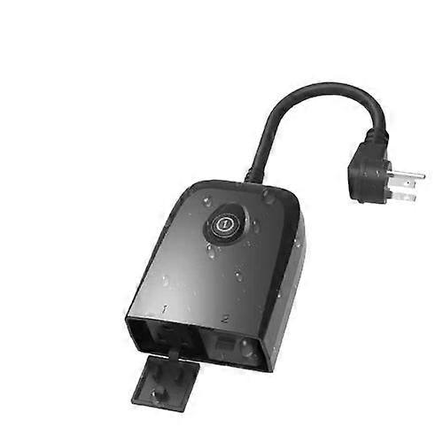 Outdoor Wifi Smart Plug US/EU Adapter Tuya Waterproof Smart Socket Outlet Monitor Timing Voice Control for Alexa Google Home