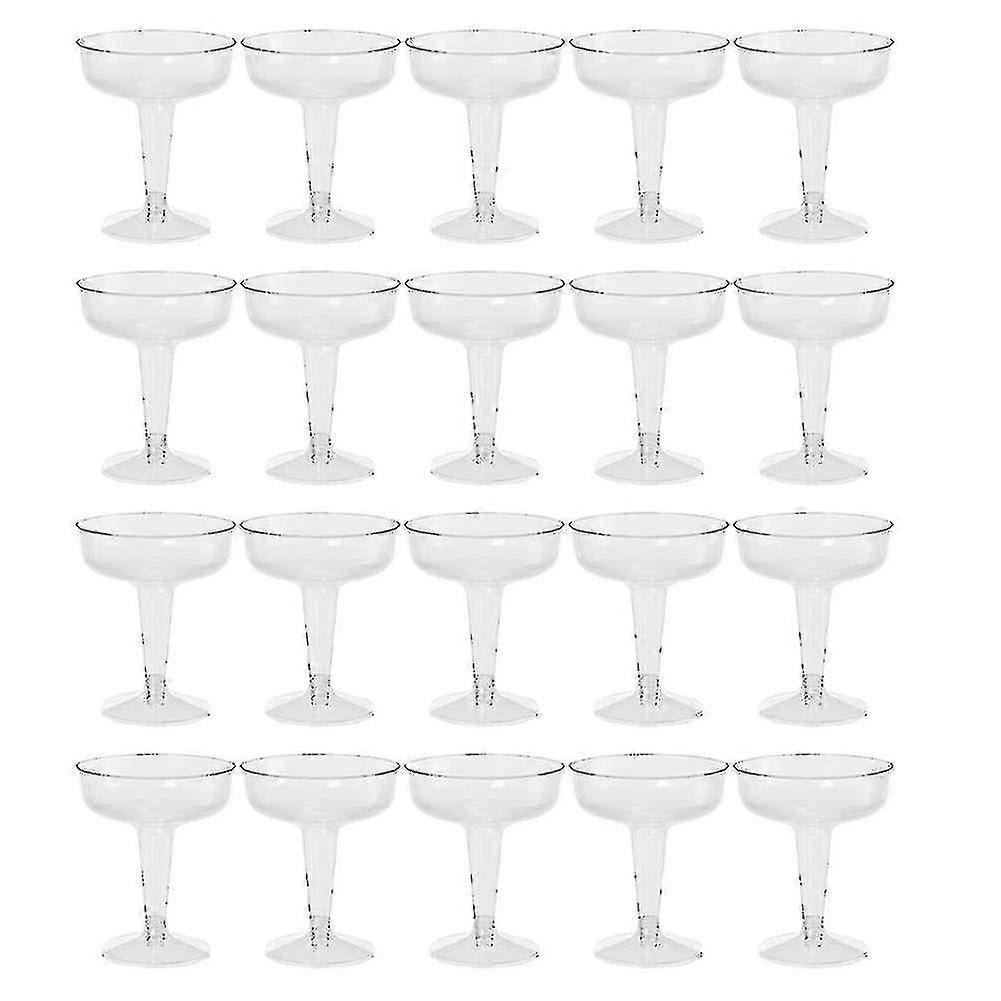 20pcs Clear Plastic Champagne Glasses For Parties Clear Plastic Cup