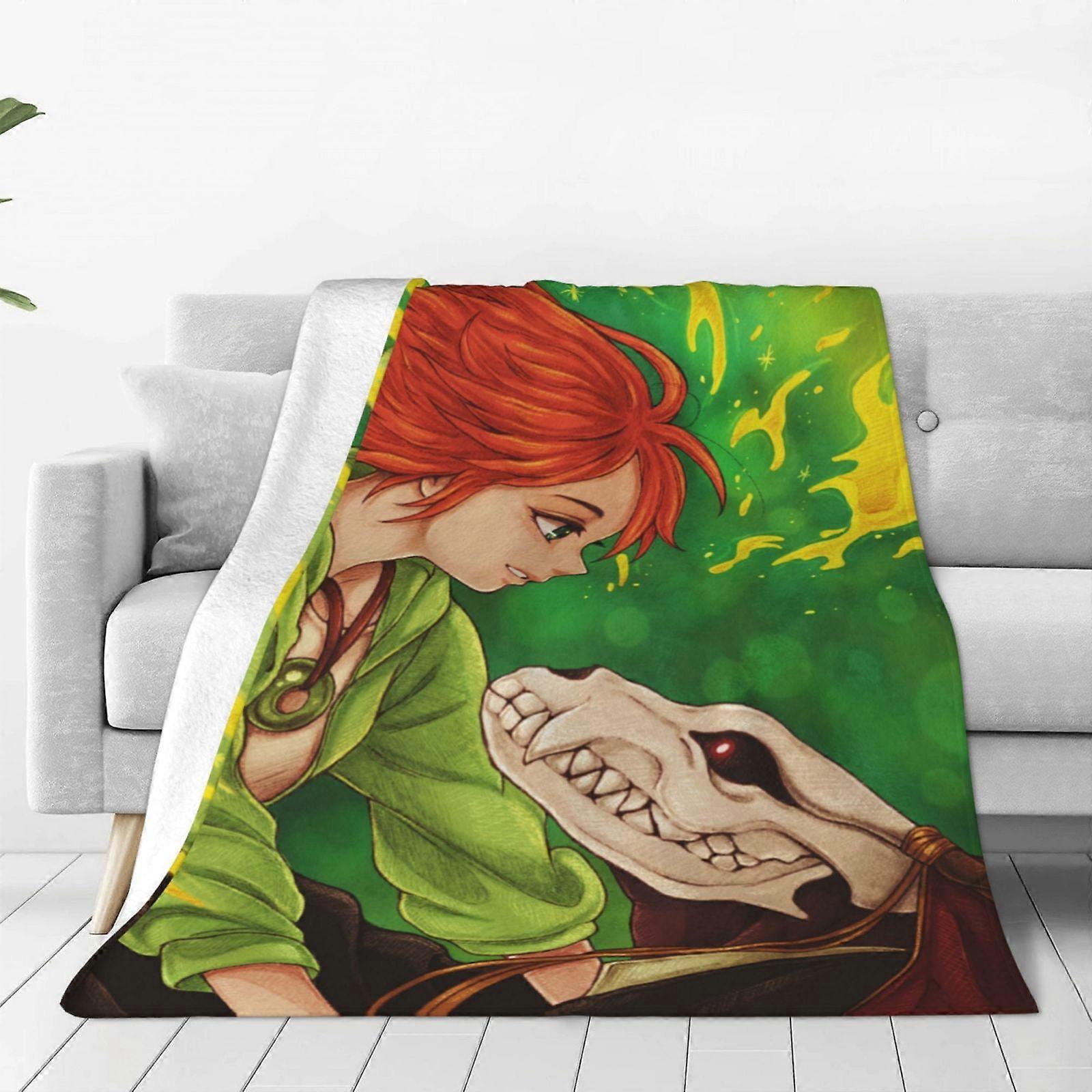 The Ancient Magus' Bride Fleece Throw Blanket, Ultra Soft Cozy Luxury Fuzzy Blanket For Couch Bed Sofa, Lightweight Warm Plush Blankets Bedding For Al