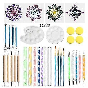 Mandala Dotting Tools Set 36 Pcs Dot Painting Kit With Dotting