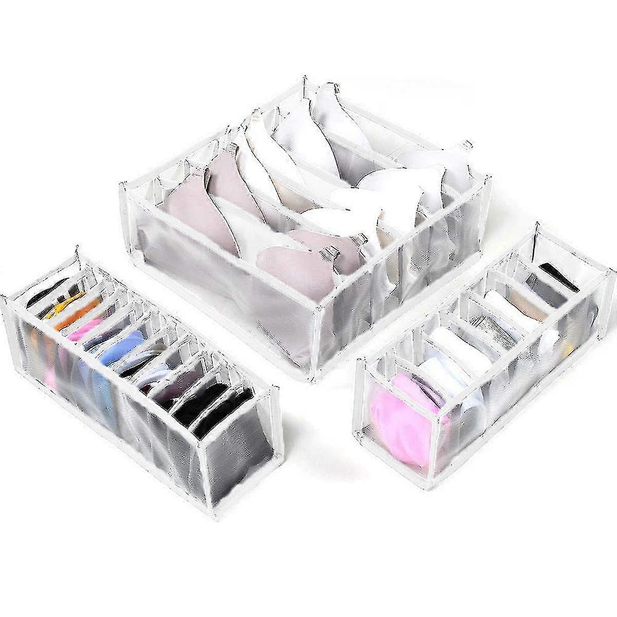 Dessous-Organizer-Schubladenteiler, 3er-Set