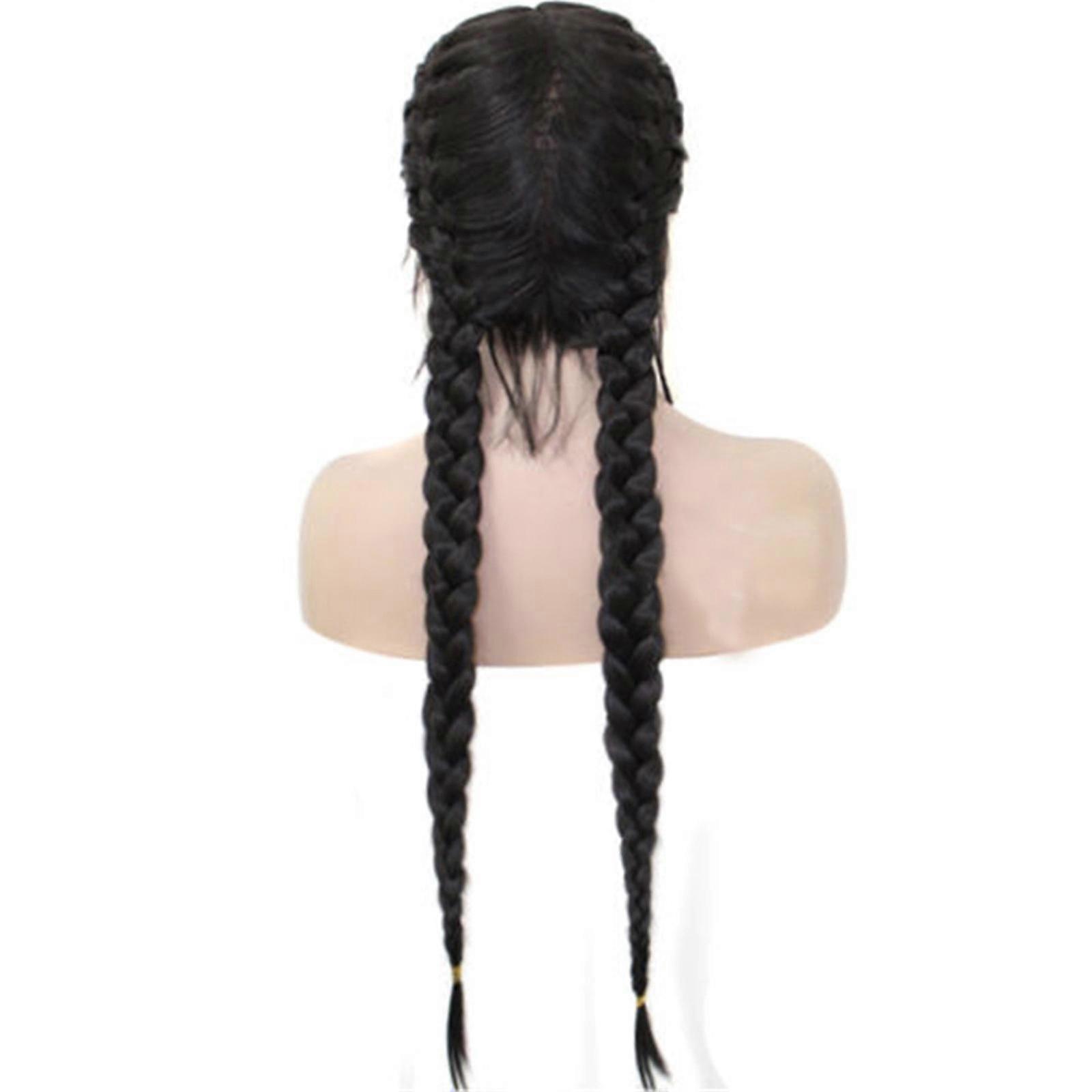 Front Lace Wig Braid Real Wig Headgear Rose Inner Mesh 26inches