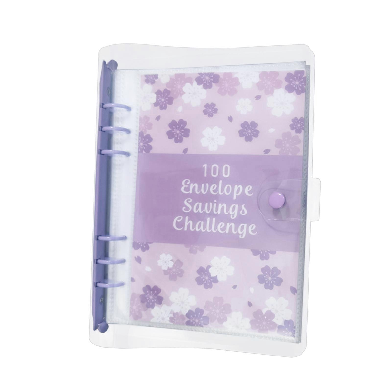 Money Saving Challenge Binder 100 Envelope Sustainable Motivating Solution Challenging Binder for Savings Goals