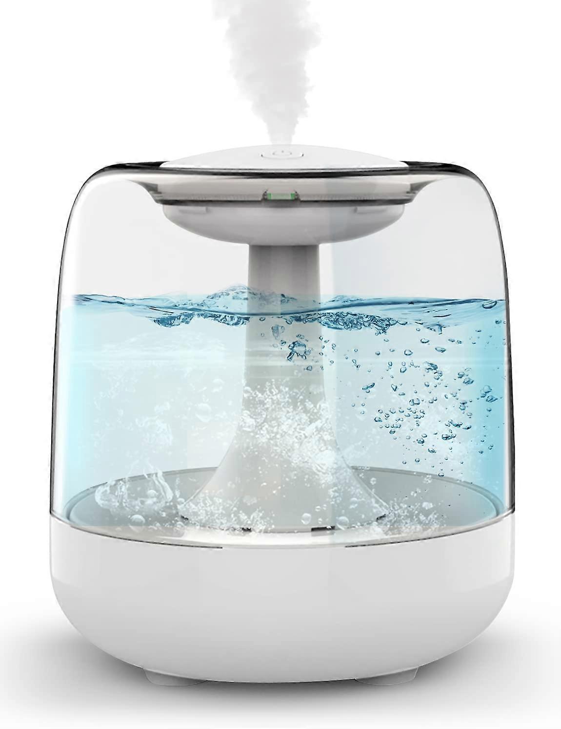 Mini Ultrasonic Humidifier with 2 Adjustable Mist Modes(White)