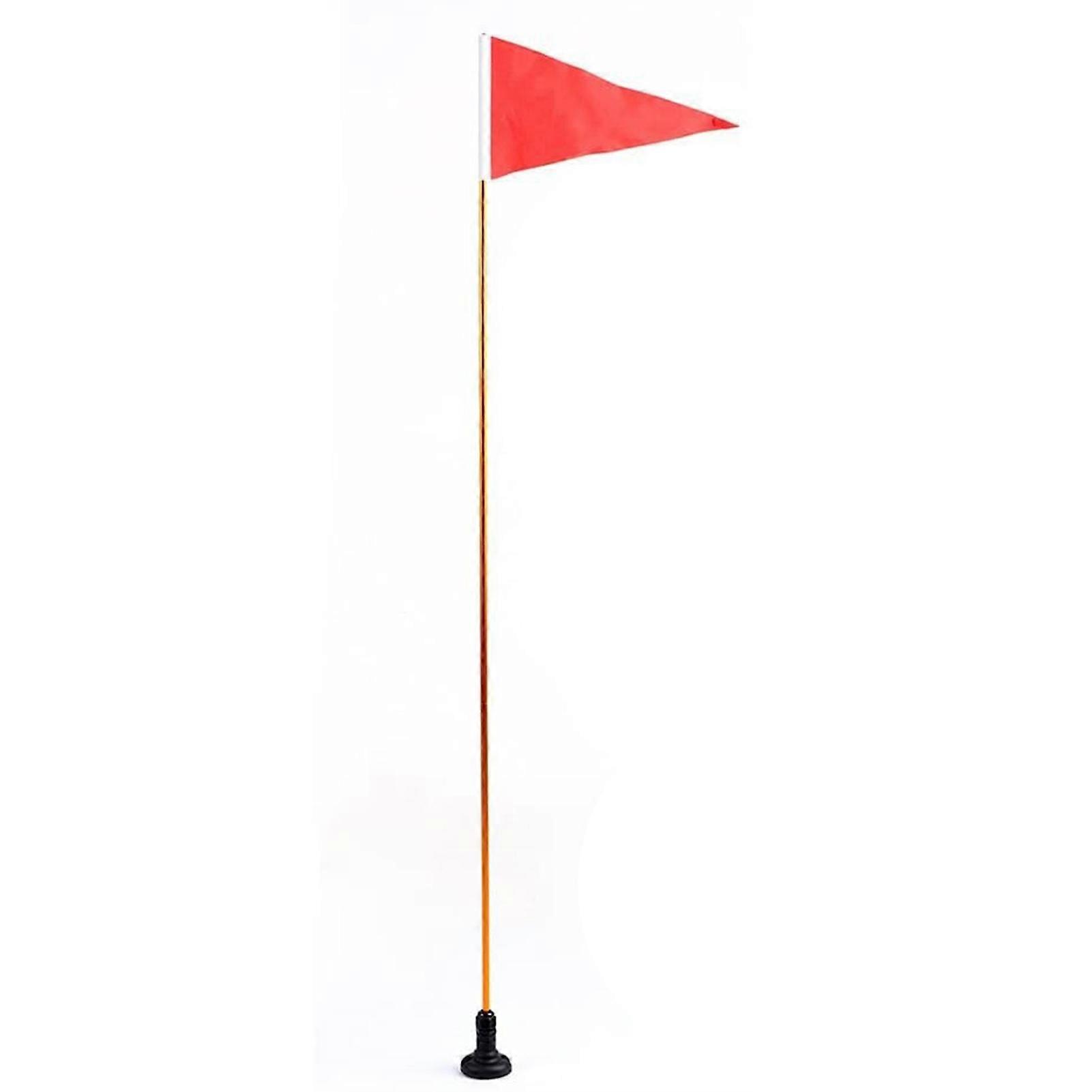 Kaesi 1 Set Kayak Flag Set Foldable Lightweight Bright Color Good Toughness Kayak Flag Base for Canoe