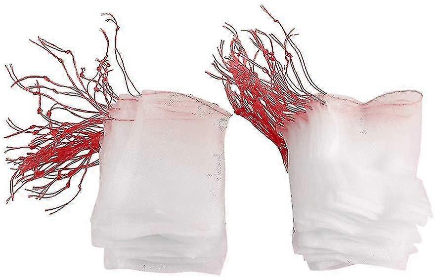 100pcs أكياس حماية الفاكهة، شبكة Drawstring الحشرات الآفات حقيبة الطيور لملحقات الحدائق المنزلية