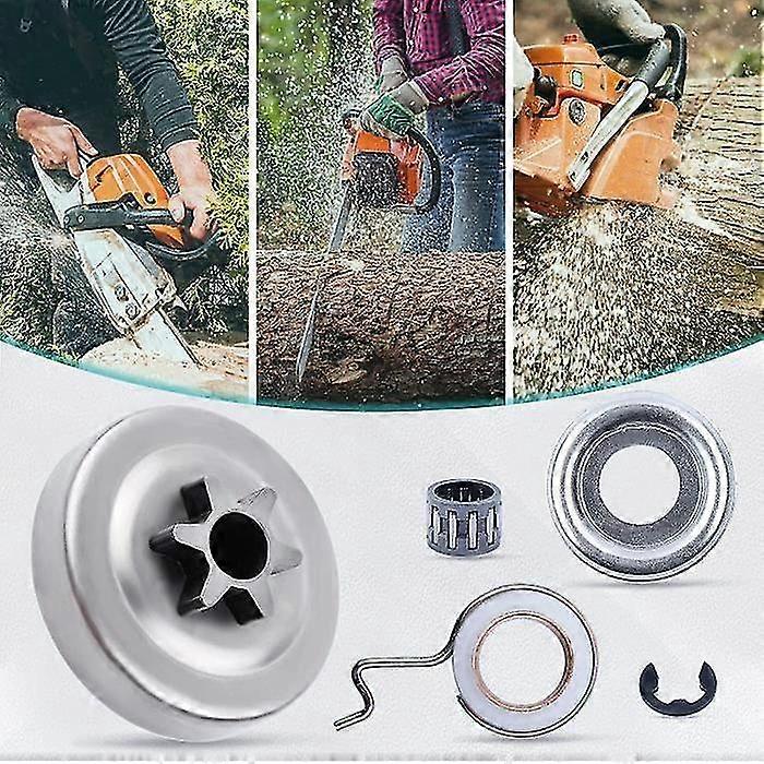 3/8" 6t Sprocket Clutch Kit Compatible With Ms170 Ms180 Ms210 Ms230 Ms250 017 018 021 023 024 025 026 Replace Chain Chain -