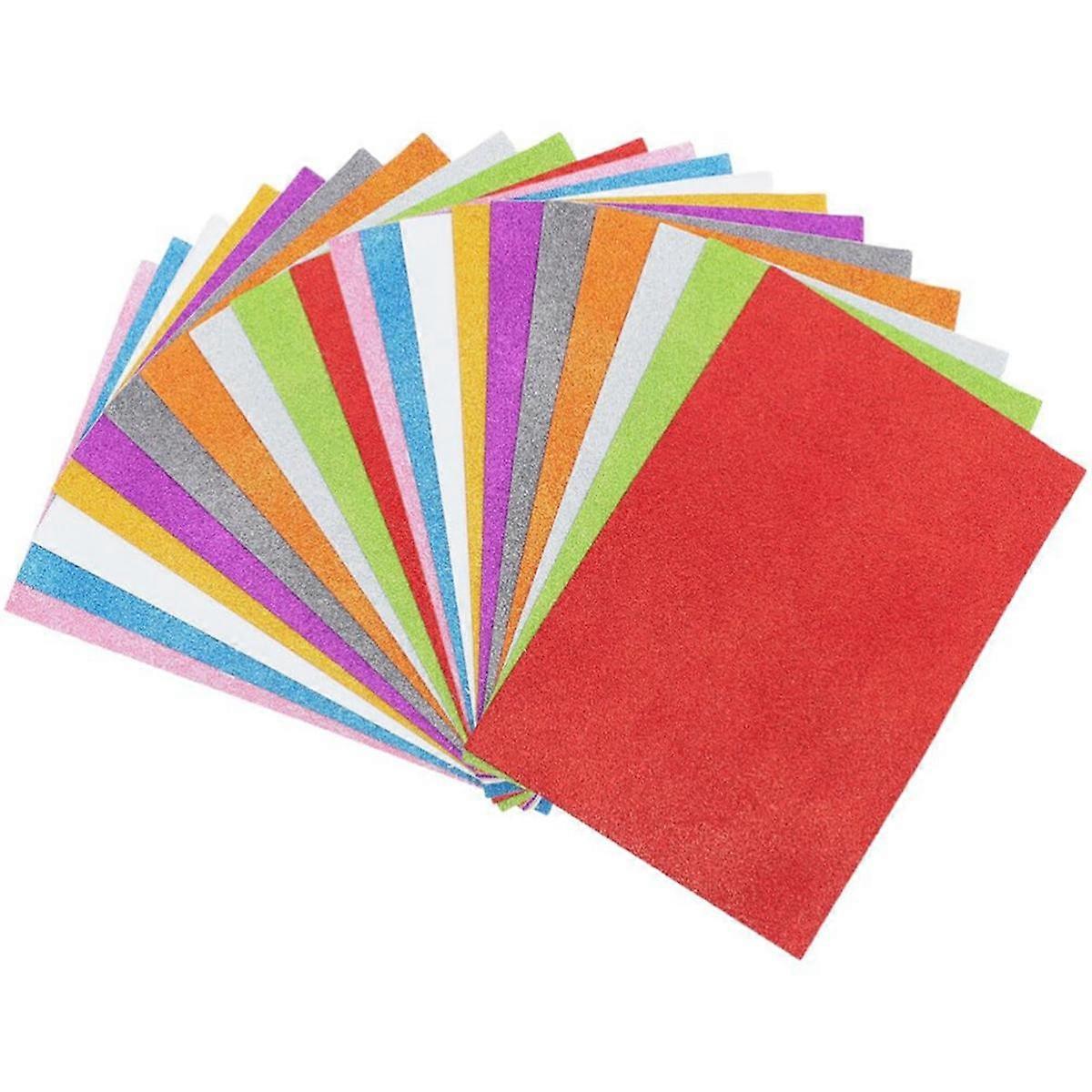20Pcs Eva Foam Paper A4 Size Handicraft Paper Self-Adhesive Foam Sheets DIY Craft Colorful Paper Sp