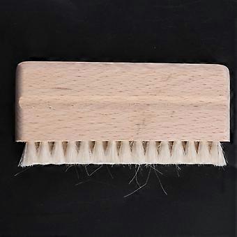 for LP Vinyl Record Cleaning Brush Anti-static Goat Hair Wood Handle Brush Cleaner for Cd Player Turntable Tools Kit