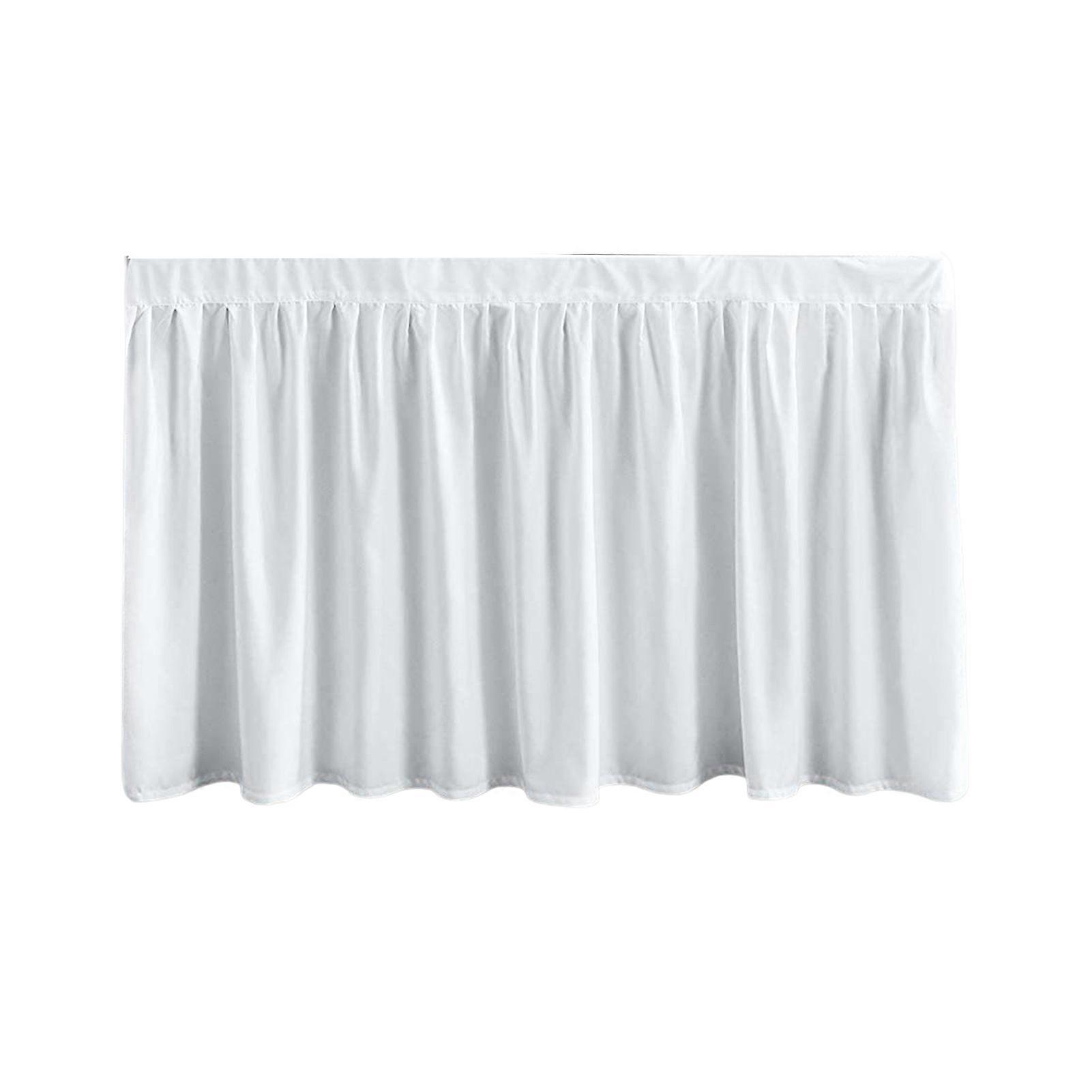 Solid Color Ruffled Bedspread Quick & Easy Installation Bed Skirt Unique Curtain and Room Decoration
