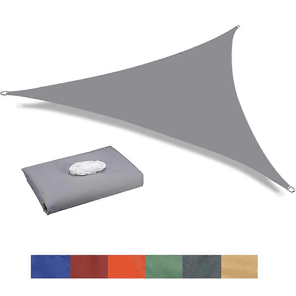 10 Sizes Triangle Waterproof Sun Shade Sail Outdoor Garden Patio Party Sunscreen AwingTriangle Canopy 95% UV Block with Free Rope