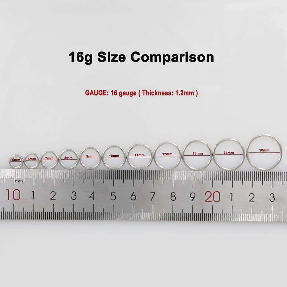 Fansing Nose Studs FANSING Surgical Steel Lotus Septum Rings 16